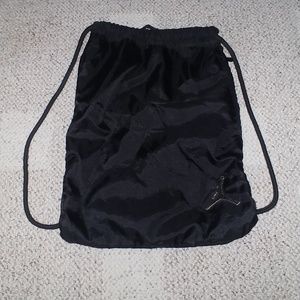 Jordan Black Drawstring Bag